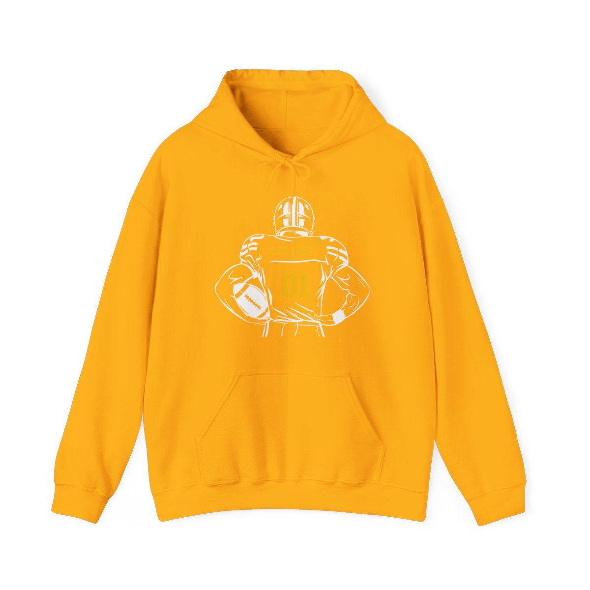Personalized Football Hoodie - Custom Color Name & Number - RedHeaded StepChild